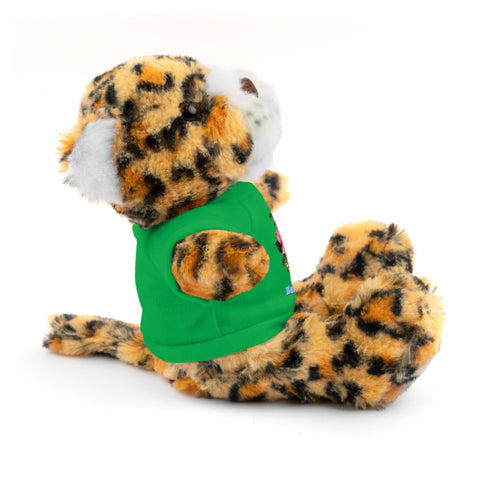Custom Photo Festive Poinsettia Stuffed Animals with Tee